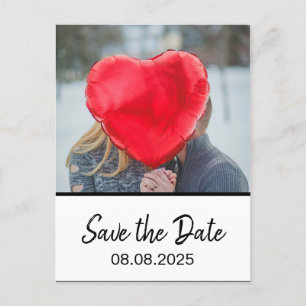 Postal Audaz foto moderna y bohemia blanca salva la fecha