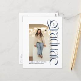 Postal Audaz graduación moderna de dos marchas fotográfic