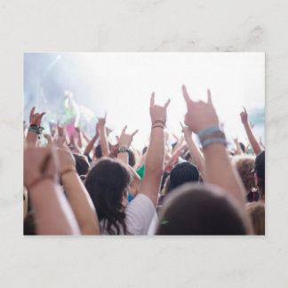Postal Audiencia del concierto de rock