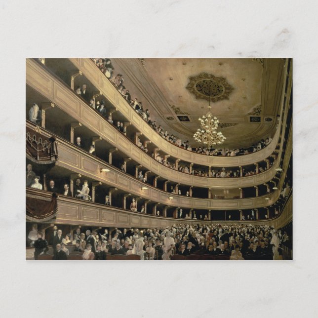 Postal Auditorio del Teatro Old Castle, 1888 (Anverso)