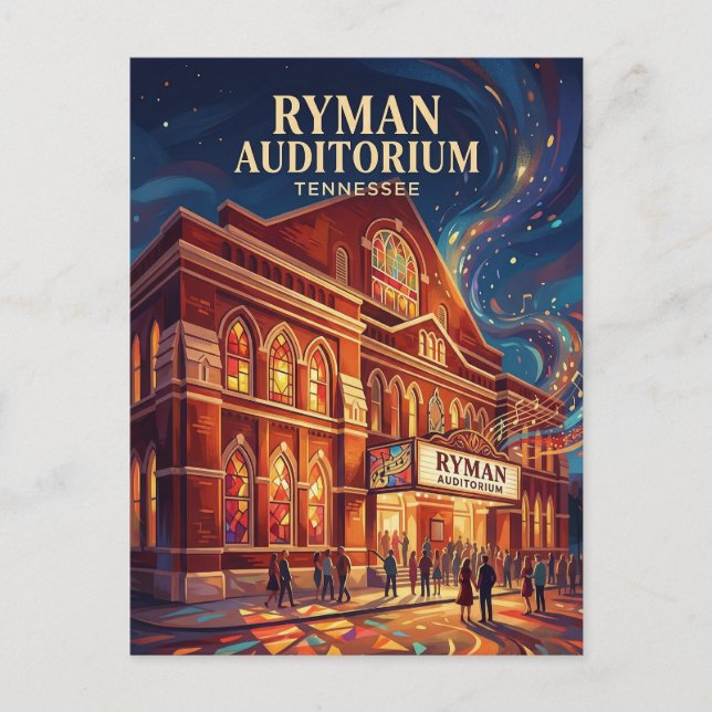 Postal Auditorio Ryman Tennessee (Anverso)