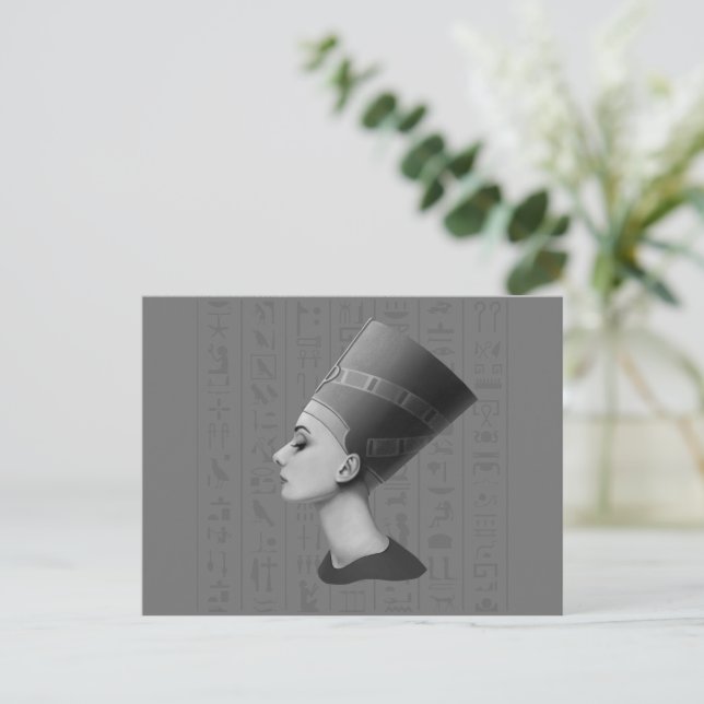Postal Audrey Hepburn Nefertiti (Anverso de pie)