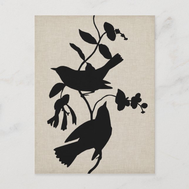 Postal Audubon Silhouette IV (Anverso)
