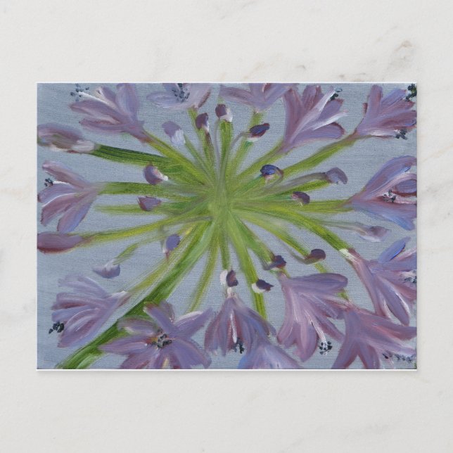 Postal August Agapanthus (Anverso)