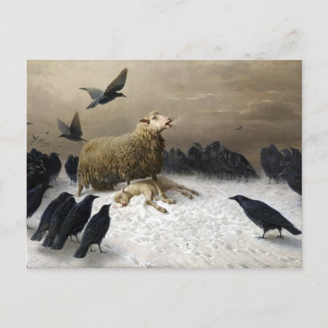 Postal August Friedrich Albrecht Schenck Anguish (Anverso)