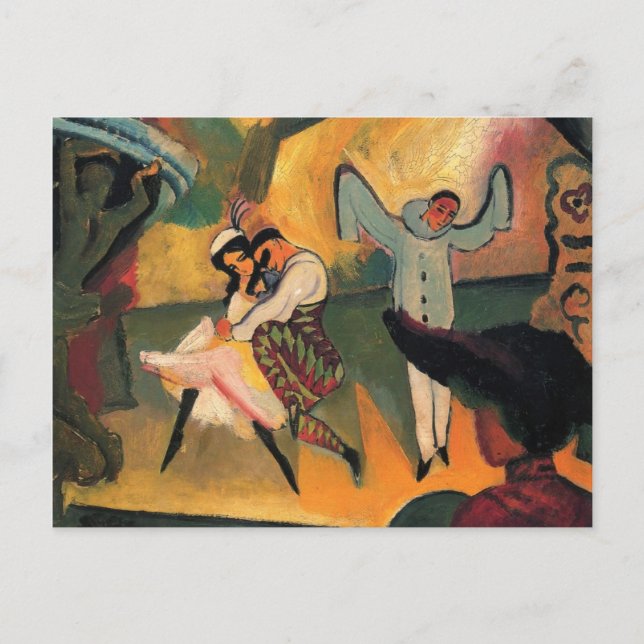 Postal August Macke - Ballet ruso (Anverso)