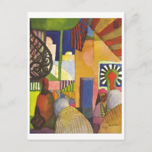 Postal August Macke - Im Basar - 1914 En el Bazar