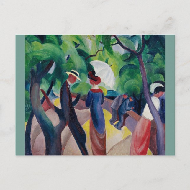 Postal August Macke Promenade (Anverso)