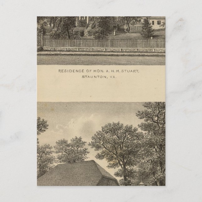 Postal Augusta Church Stuart (Anverso)