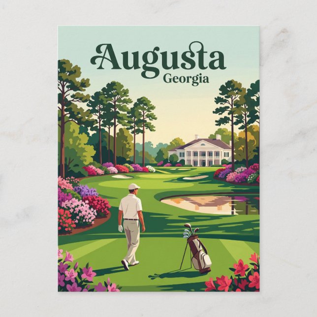 Postal Augusta, Georgia, EE. UU. (Anverso)