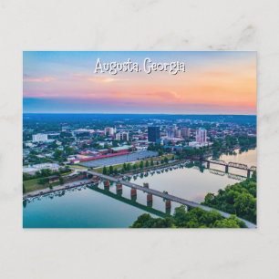 Postal Augusta Georgia Postcard Sunset