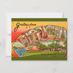 Postal Augusta Georgia Retro 