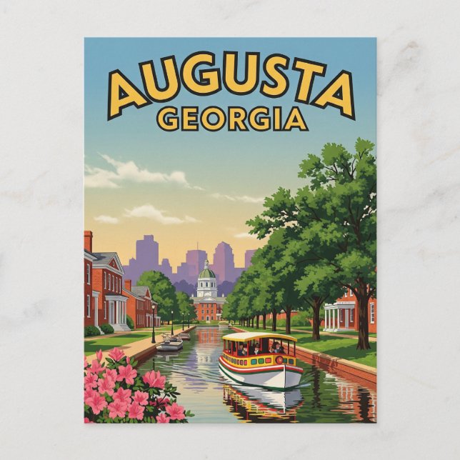 Postal Augusta Georgia Travel (Anverso)