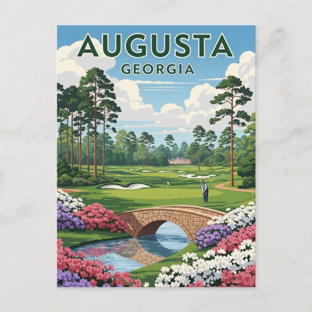 Postal Augusta Georgia Travel (Anverso)