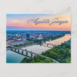 Postal Augusta, Georgia vista al centro de la ciudad al a
