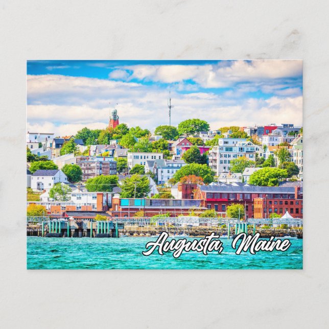 Postal Augusta, Maine, Estados Unidos (Anverso)