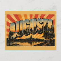 Augusta Maine Río Kennebec Parque Capitolio Arte