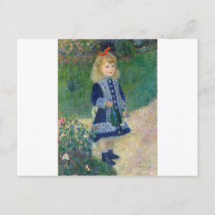 Postal Auguste Renoir - Chica Con Poder De Aguas