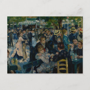 Postal Auguste Renoir - Danza en Le Moulin de la Galette