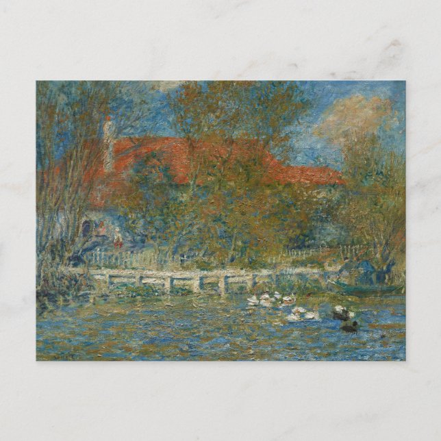 Postal Auguste Renoir - El estanque del pato (Anverso)
