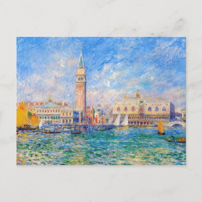 Postal Auguste Renoir - The Doges Palace Venice (Anverso)