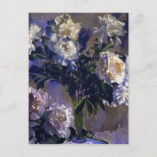Postal Augusto Giacometti Vintage White Peonies