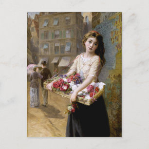Postal Augustus Edwin Mulready: Un vendedor de la flor de