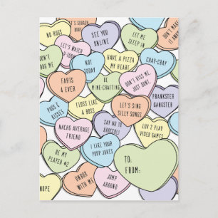 Postal Aula Anti-Valentine Niños Mayores de San Valentín