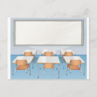 Aula llena de sillas y mesas