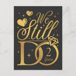 Postal Aún lo hacemos 2 años de aniversario de bodas