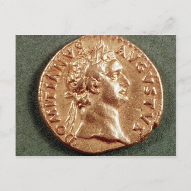 Postal Aureo de Domitiano (Anverso)