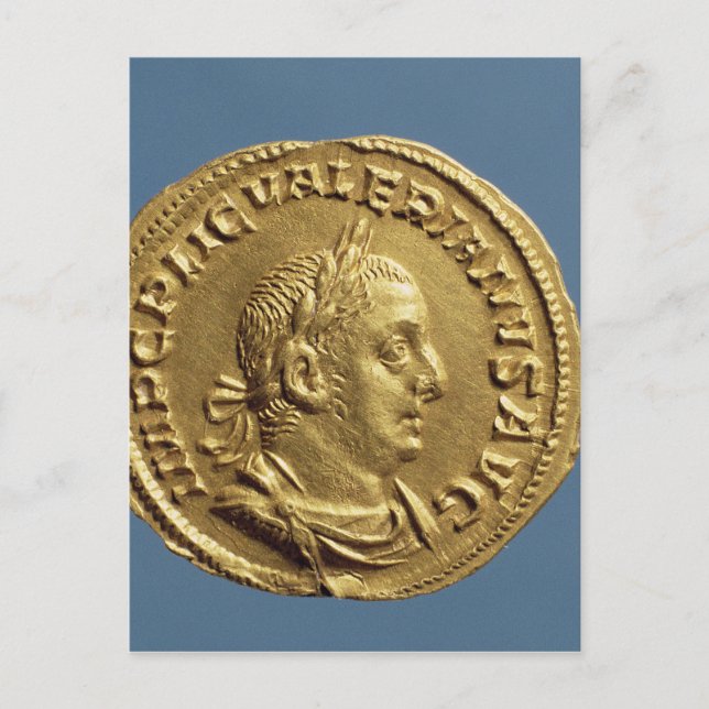 Postal Aureo de Valeria I (Anverso)