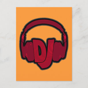 Postal auriculares con DJ de música