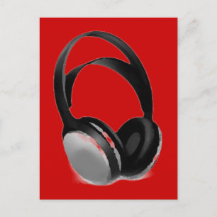 Postal Auriculares de Pop Art