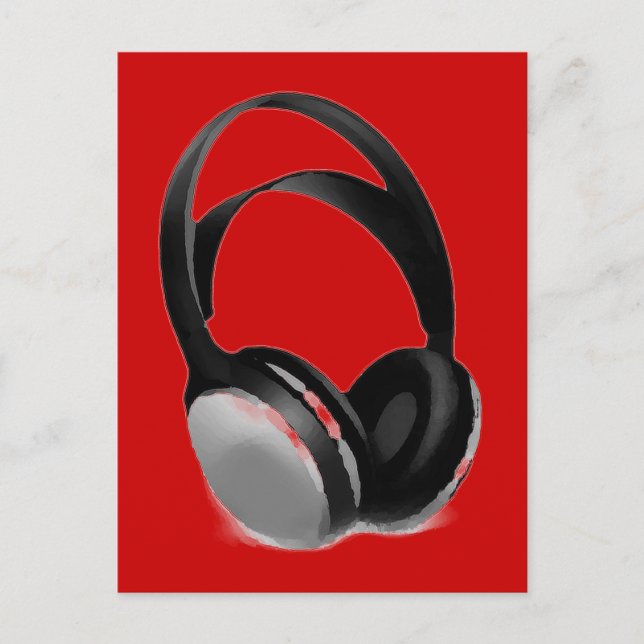 Postal Auriculares de Pop Art (Anverso)