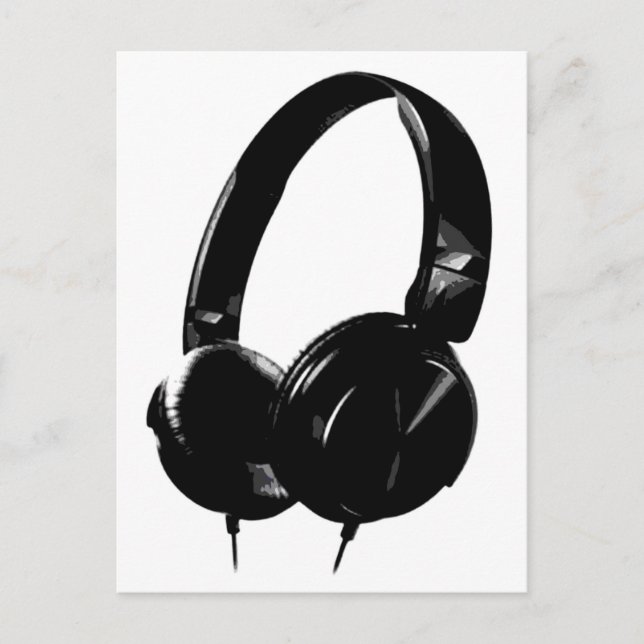 Postal Auriculares de Pop Art (Anverso)