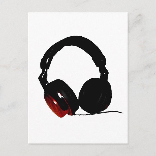 Postal Auriculares de Pop Art (Anverso)