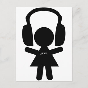 Postal Auriculares Jazz Music