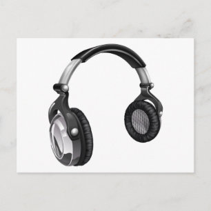 Postal Auriculares musicales geniales