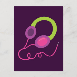 Postal Auriculares Neon