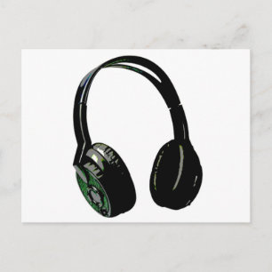 Postal Auriculares Pop Art