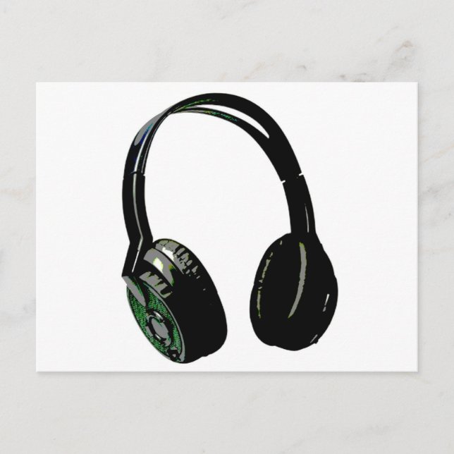 Postal Auriculares Pop Art (Anverso)