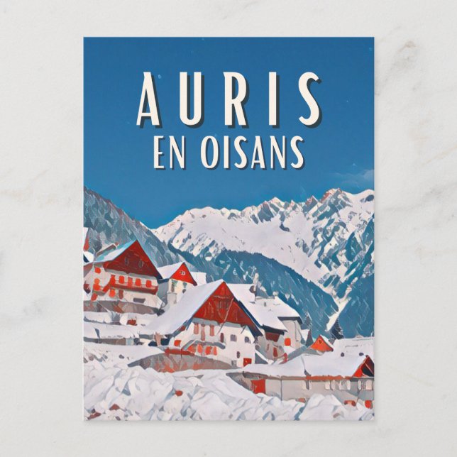Postal Auris en oisans Station de ski (Anverso)