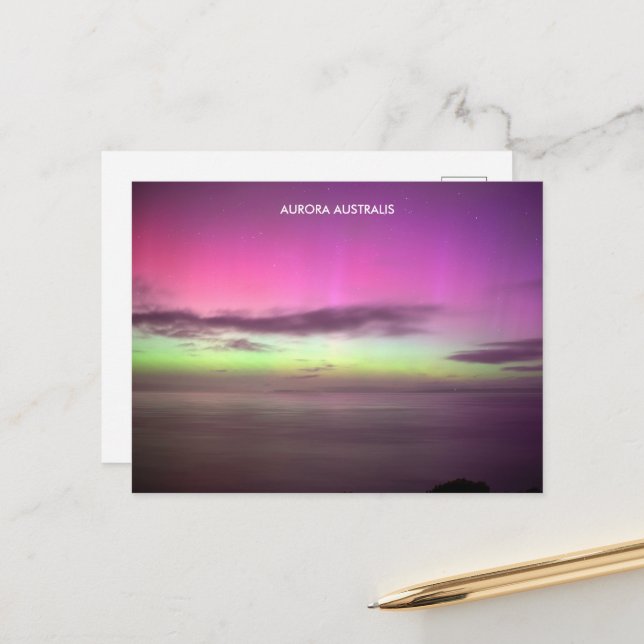 Postal Aurora Australis - Southern Lights Australia (Anverso/Reverso In Situ)