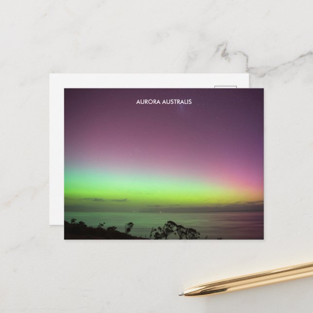 Postal Aurora Australis - Southern Lights Australia (Anverso/Reverso In Situ)