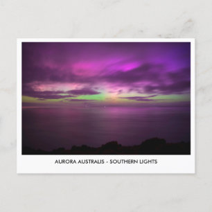 Postal Aurora Australis - Southern Lights Night Sky