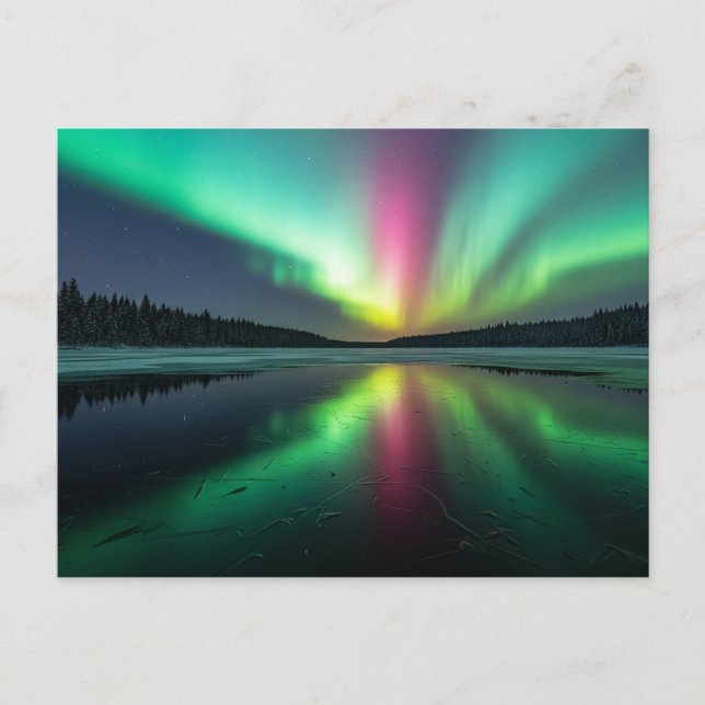 Postal Aurora boreal (Anverso)