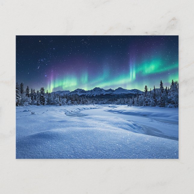 Postal Aurora Boreal (Anverso)