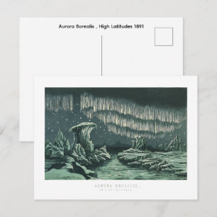 Postal Aurora Boreal , Latitudes Altas 1891