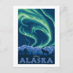 Postal Aurora Boreal - Sitka, Alaska